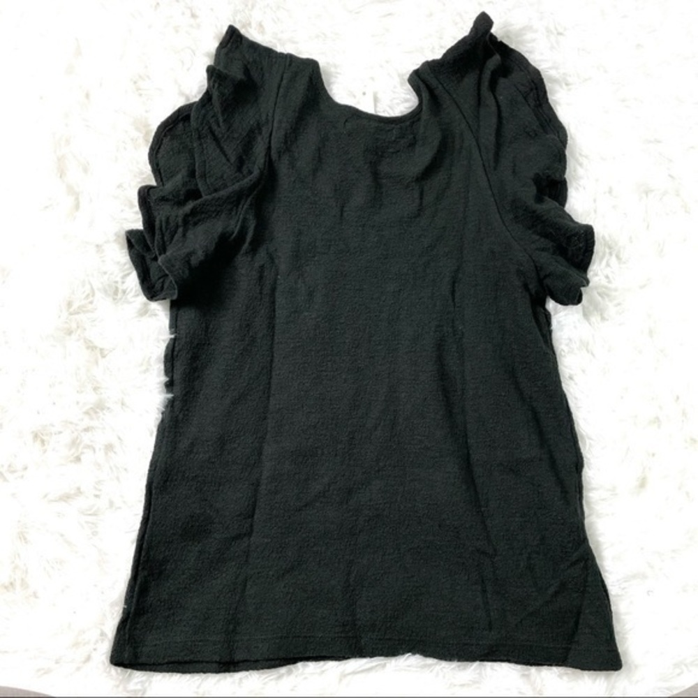 New Madewell Texture & Thread Ruffle Sleeve - Picture 3 of 7